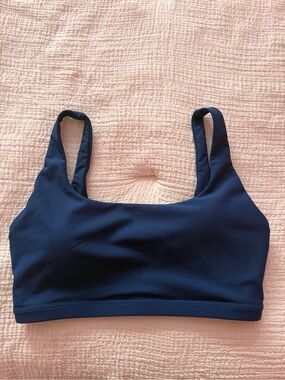 Carve Designs Blue Wireless Scoop Sports Bralette